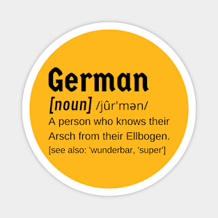 German Friend Husband Wife Boyfriend Girlfriend Funny Definition Gift Magnet